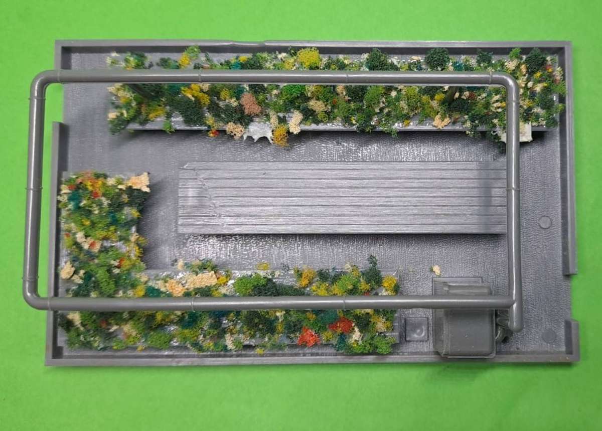 Model Trains HO 1 x Green House - 114mm x 68mm x 68mm