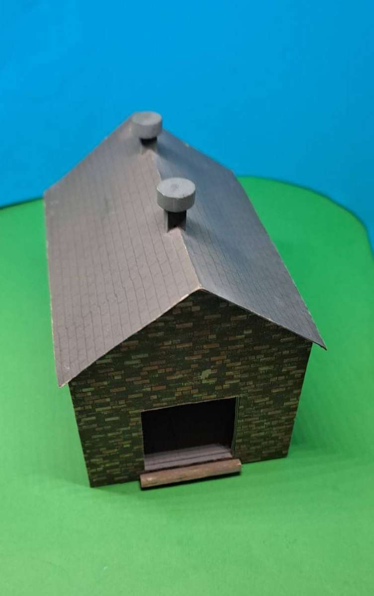 Model Trains HO 1 x Shed (Balsa Wood) 87mm x 63mm x 75mm