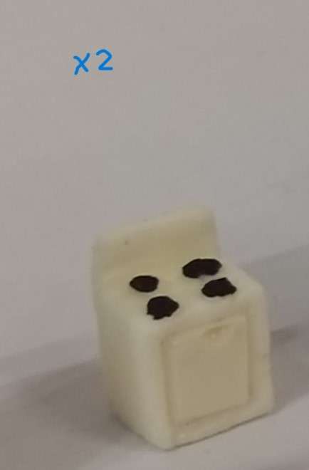 Model Trains HO-Scale - 1 x Stove (Pack of 2) - 9mm x 7mm x 13mm