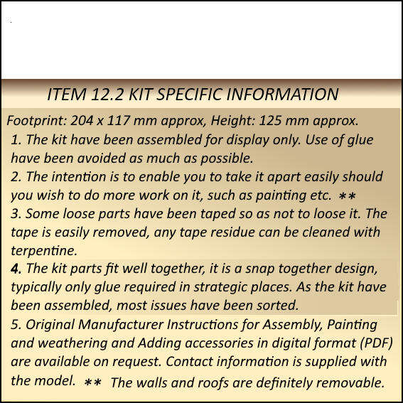 Model Trains H0/OO-Scale 1 x School Building, Assembled Kit, Unpainted