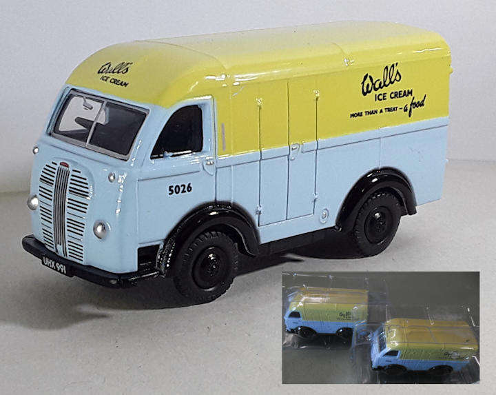 Model Trains H0/OO-Scale 1 x Car - Ice cream Van, Oxford diecast.