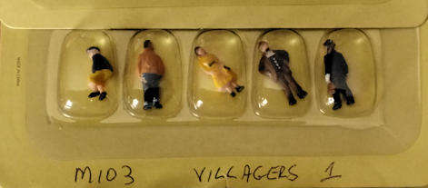 Model Trains H0-Scale 1 x Pack Figurines - Village people, 5 per pkt.