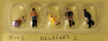 Model Trains H0/OO-Scale 1 x Figurines - Village people, 5 per pkt