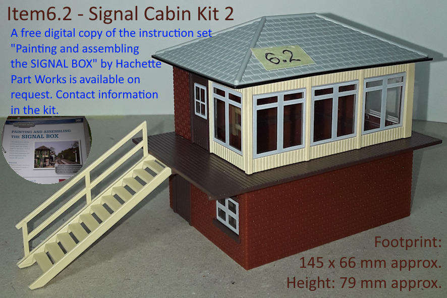 Model Trains H0/OO-Scale 1 x Signal Cabin, Assembled Kit, Unpainted