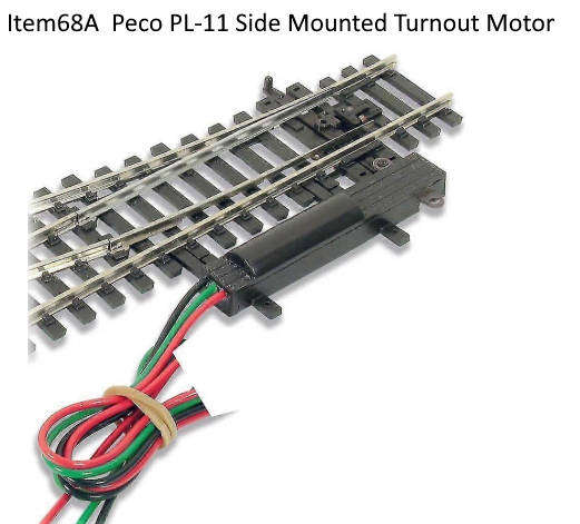 Model Trains H0/OO-Scale 1 x PL-11 Side mounted Turnout motor.