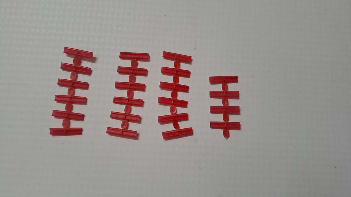 Model Trains 1:87 HO 22 x Fishplates Plastic.