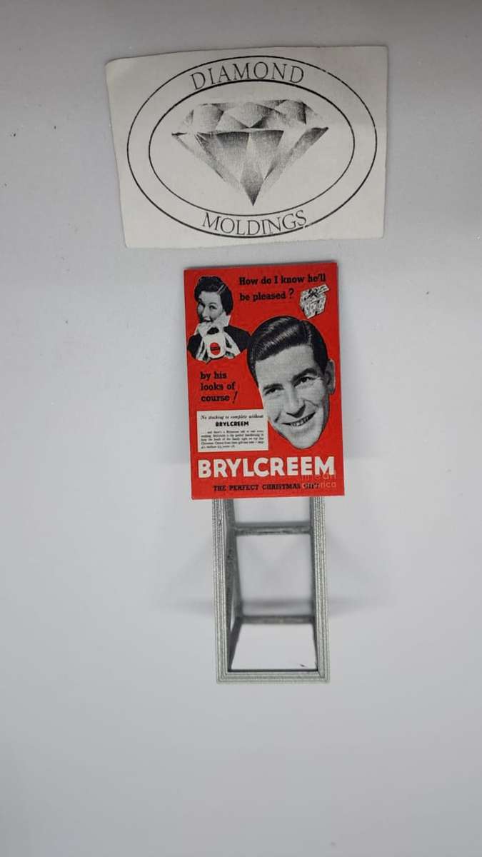 Model Trains HO 1 x Billboard 1900 + Brylcreem - 30mm x 41mm x 82mm