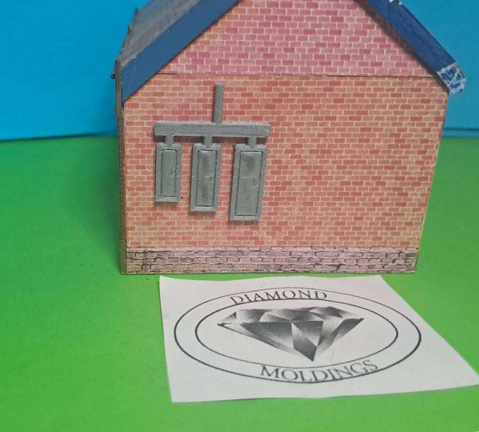Model Trains HO 1 x Electrical Boxes for buildings - 28mm x 2mm x 36mm
