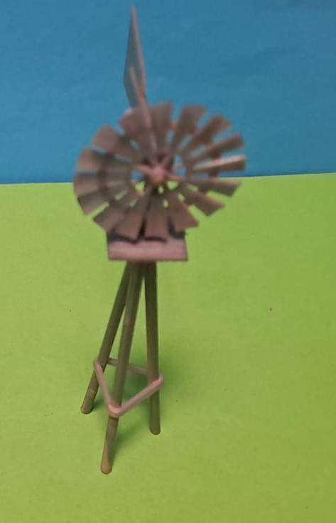 Model Trains H0-Scale 1 x Windpump. Static, plastic.