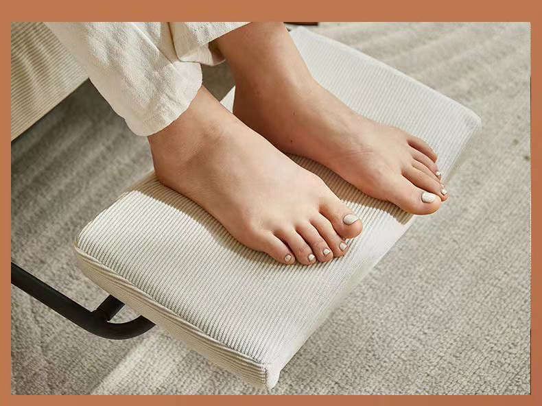 Lazy Sofa Floor Chair, 3-Position Adjustable Backrest - WHITE