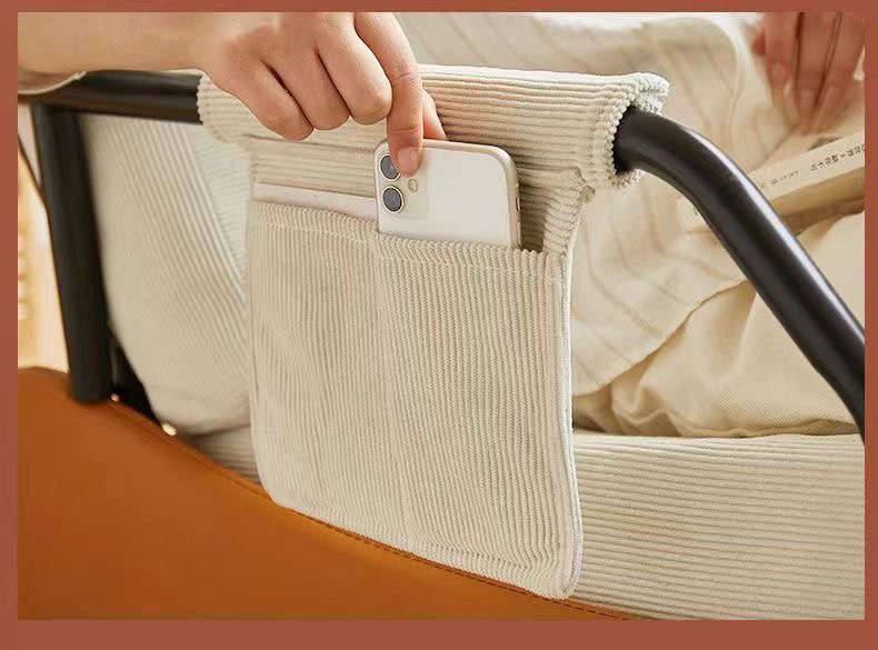 Lazy Sofa Floor Chair, 3-Position Adjustable Backrest - WHITE