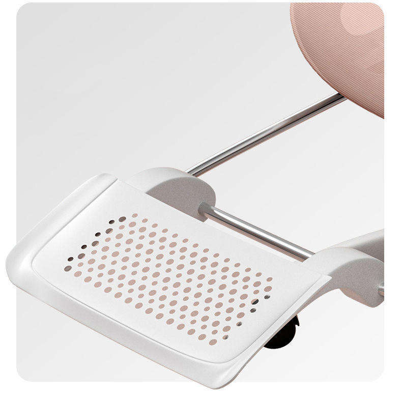 Ergonomic Office Chair with footrest - Pink