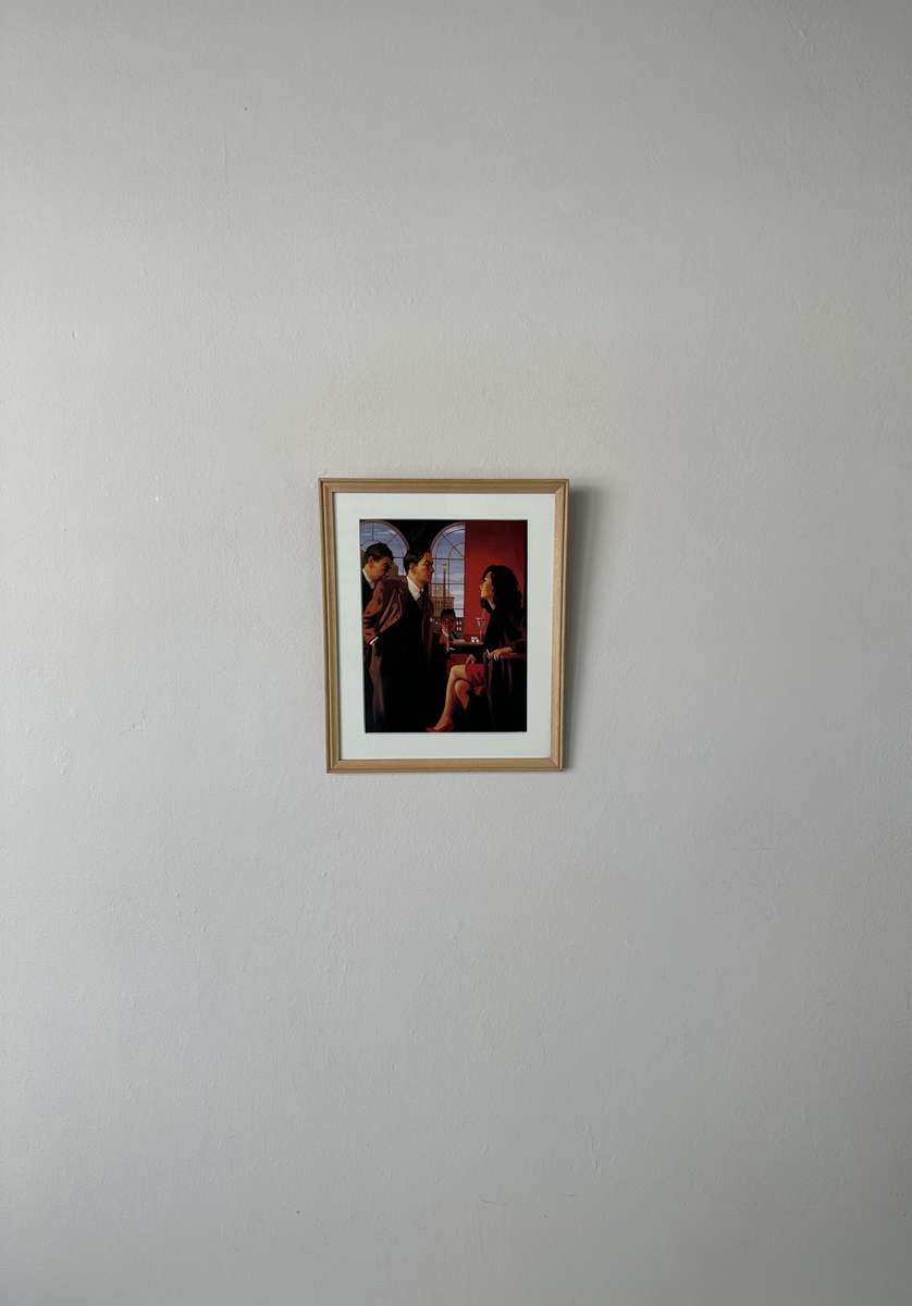 Framed Jack Vettriano, Lovers and Other Strangers - Finished Size 22cm x 26.5cm