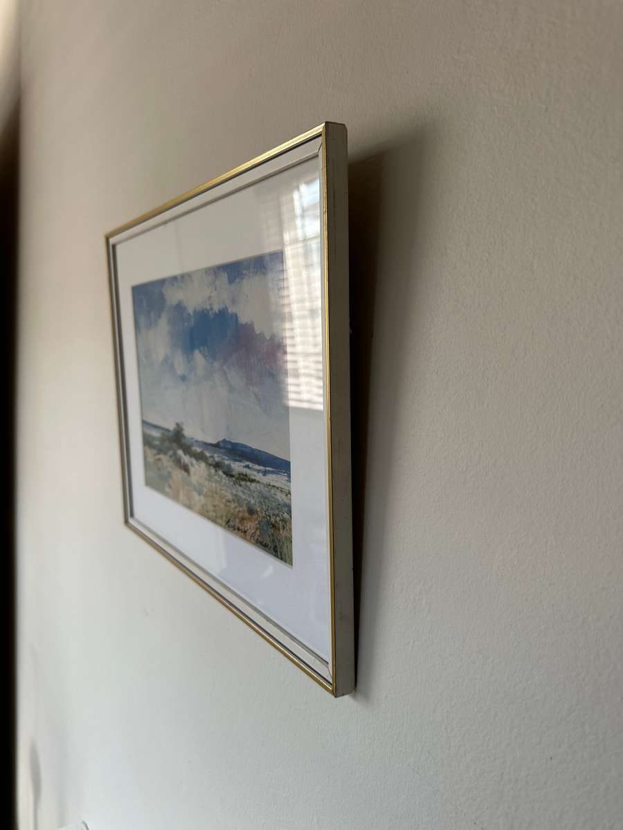Framed Richard Rennie Print, Seaside - Finished Size 39.5cm x 31.5cm