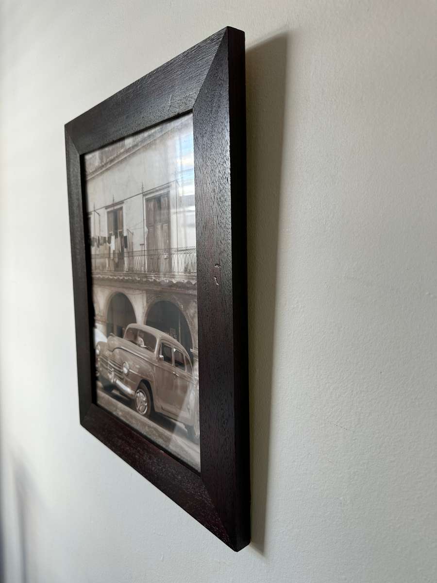 Framed Sepia Print, Cuban Dodge - Finished Size 39.5cm x 49.5cm