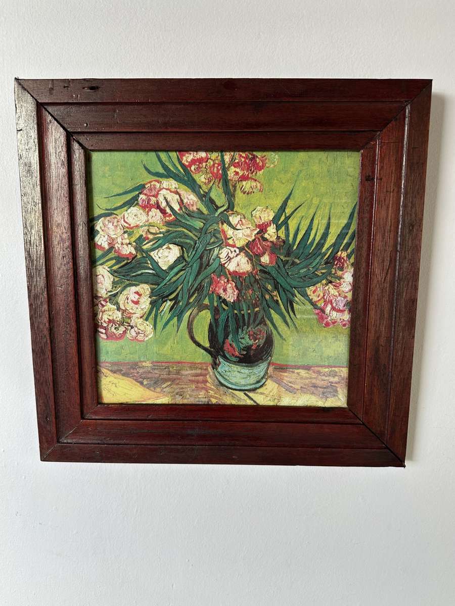 Framed Vincent van Gogh, Oleanders (Detail) - Finished Size 40.5cm x 40.5cm