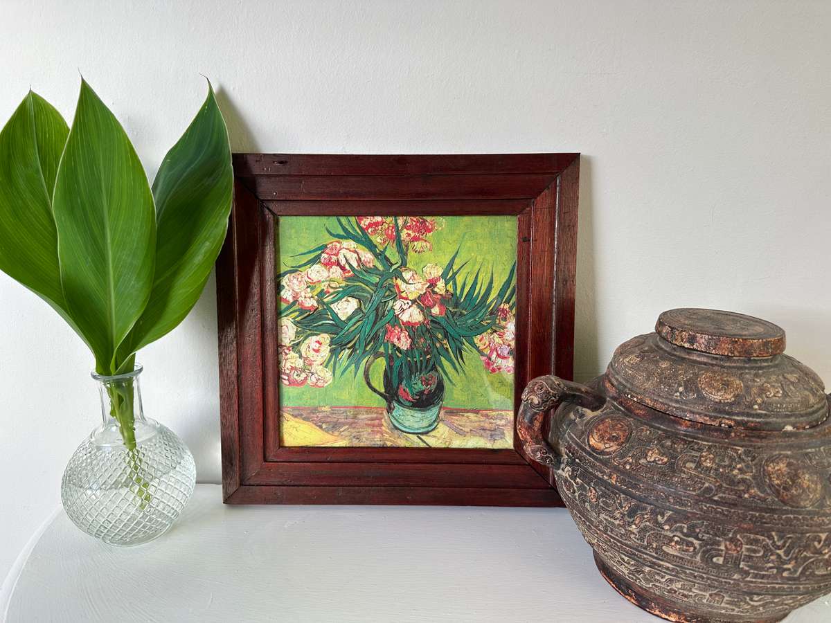 Framed Vincent van Gogh, Oleanders (Detail) - Finished Size 40.5cm x 40.5cm