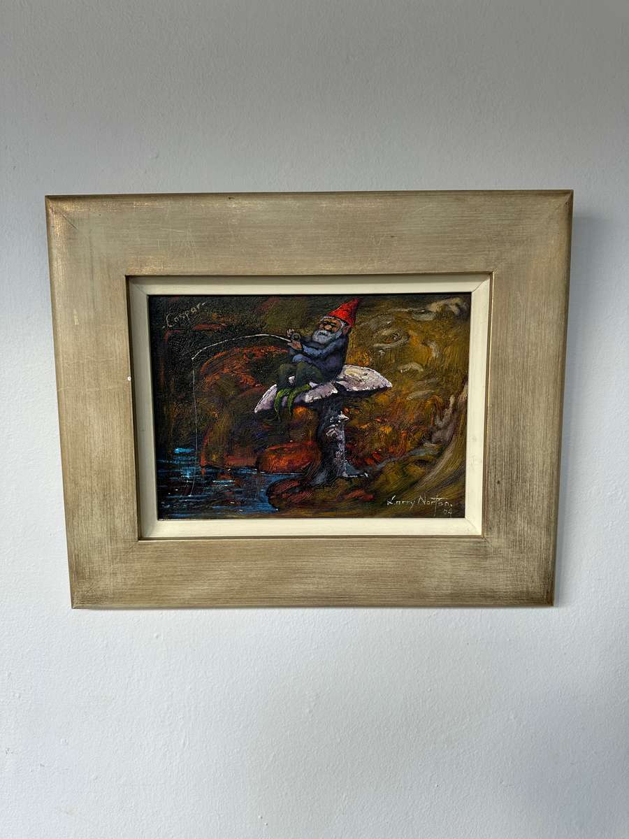 Framed Original Artwork - Larry Norton, Caspar - Finished Size 37cm x 30.5cm