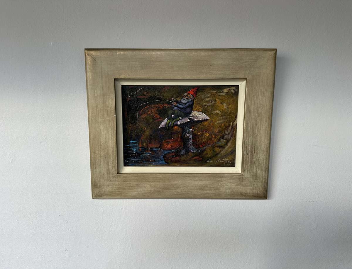 Framed Original Artwork - Larry Norton, Caspar - Finished Size 37cm x 30.5cm