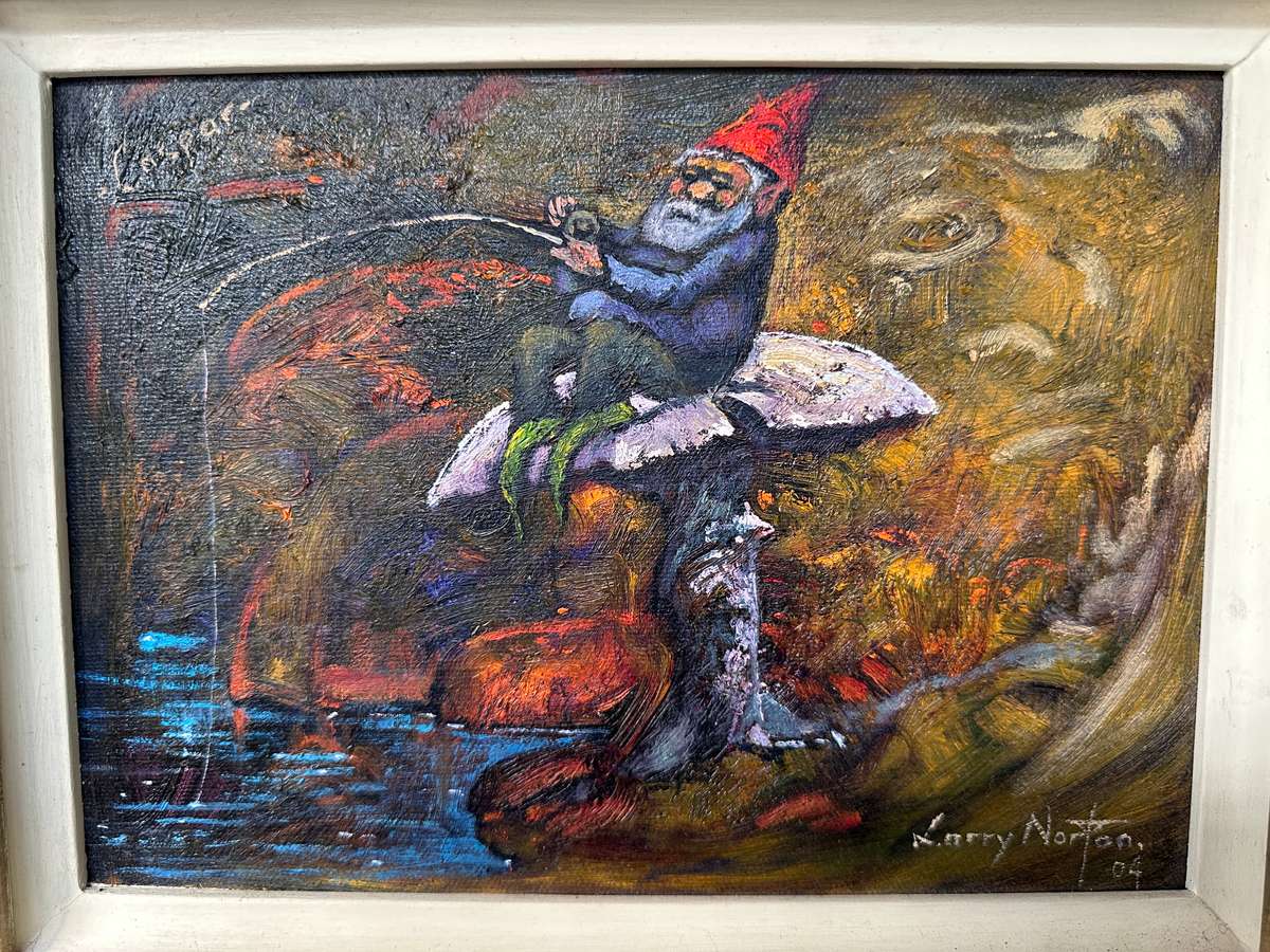 Framed Original Artwork - Larry Norton, Caspar - Finished Size 37cm x 30.5cm