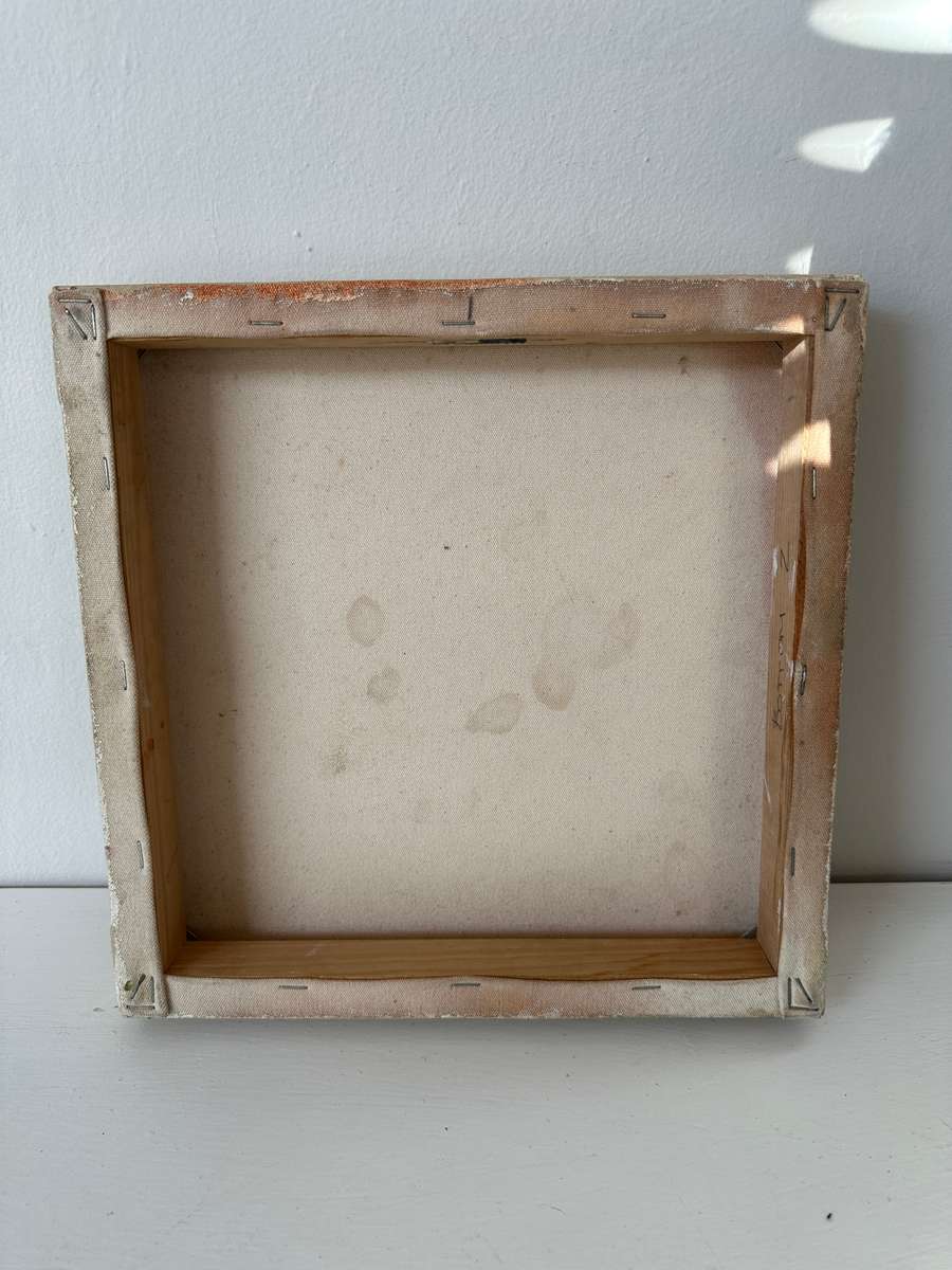 Original Artwork on Stretch Canvas, Cream - Finished Size 30.5cm x 30.5cm (Depth 4.5cm)
