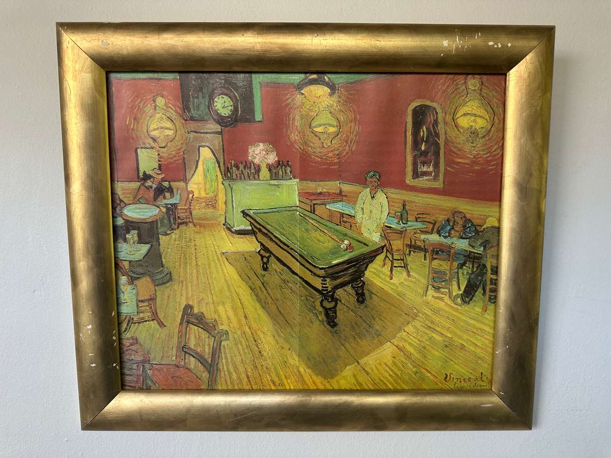 Framed Vincent Van Gogh Print, The Night Cafe - Finished Size 40.5cm x 47cm