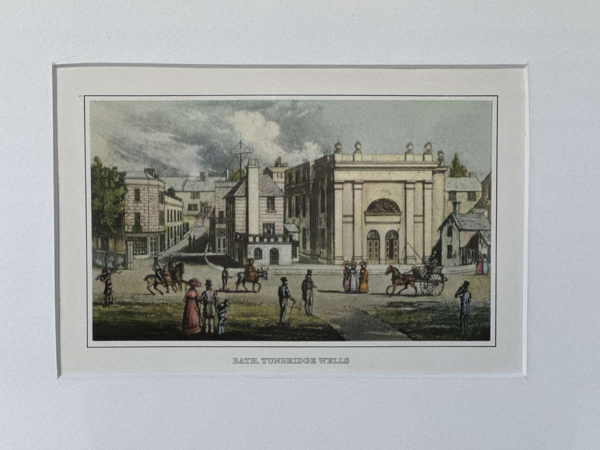 Framed Print, Bath, Tunbridge Wells - Finished Size 32cm x 23cm