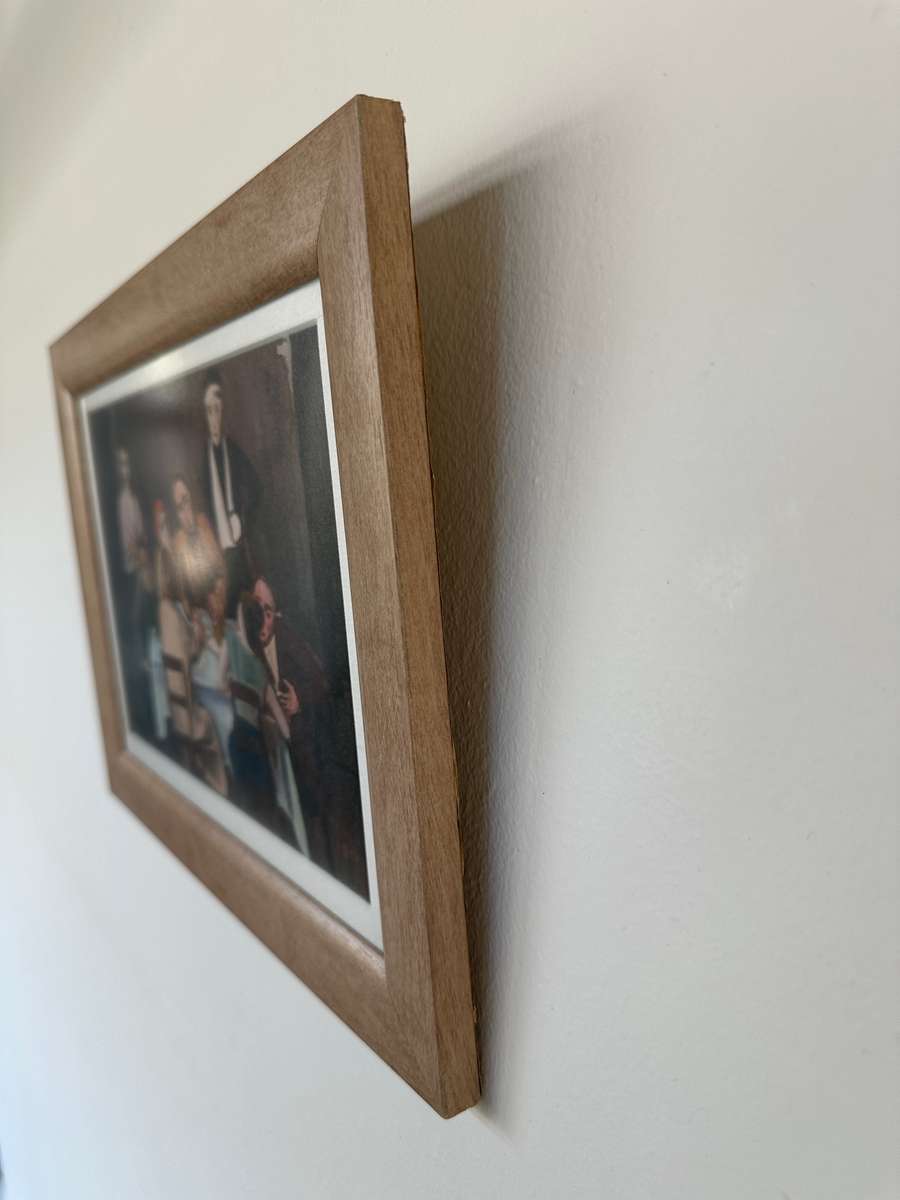 Framed Karl Hofer Print - Table Company, Finished Size 33.5cm x 24.5cm