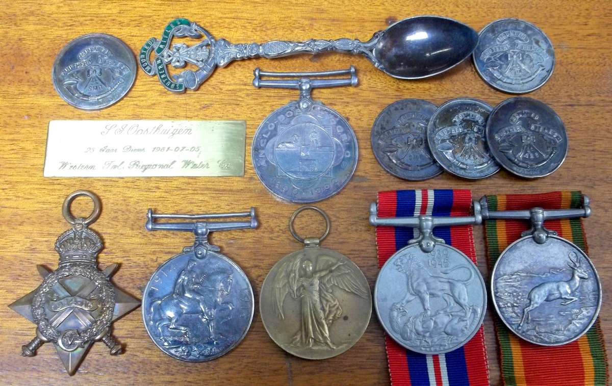 For Shaun - Group of 6 awarded to Father & Son with shooting medals