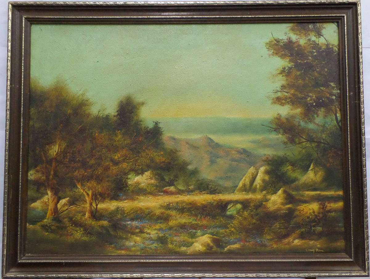 African landscape oil painting by Craig Bone