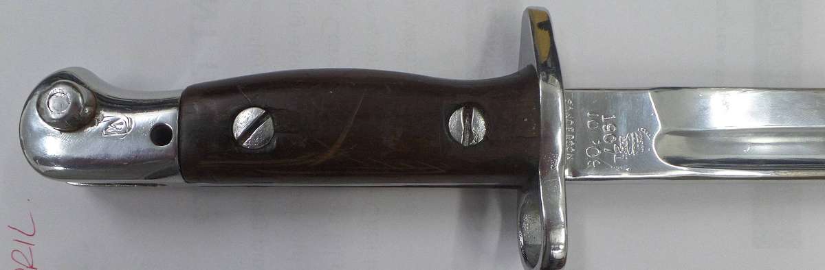 1907 Pattern Sanderson 'Sword' bayonet used by the SAP