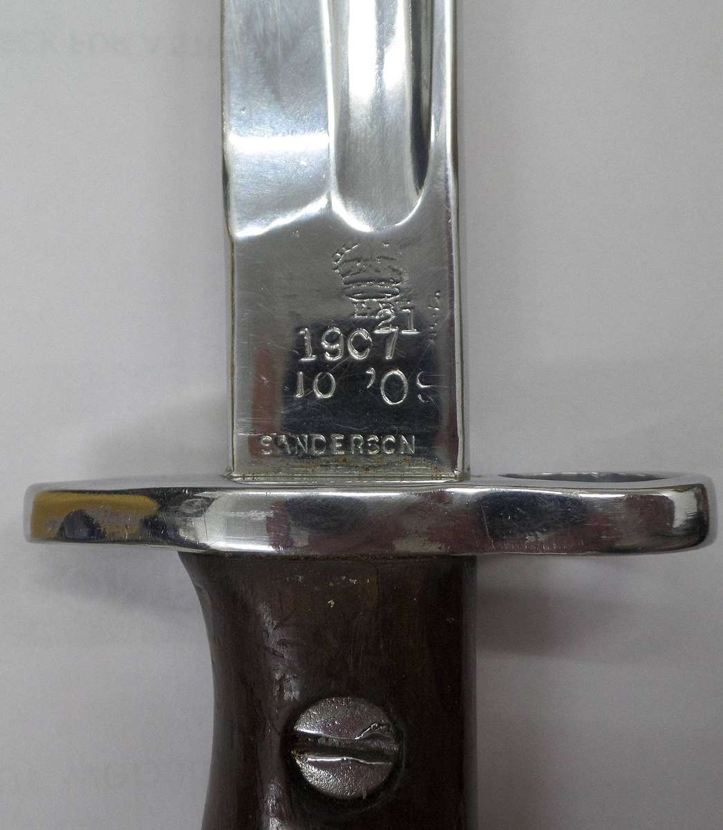 1907 Pattern Sanderson 'Sword' bayonet used by the SAP