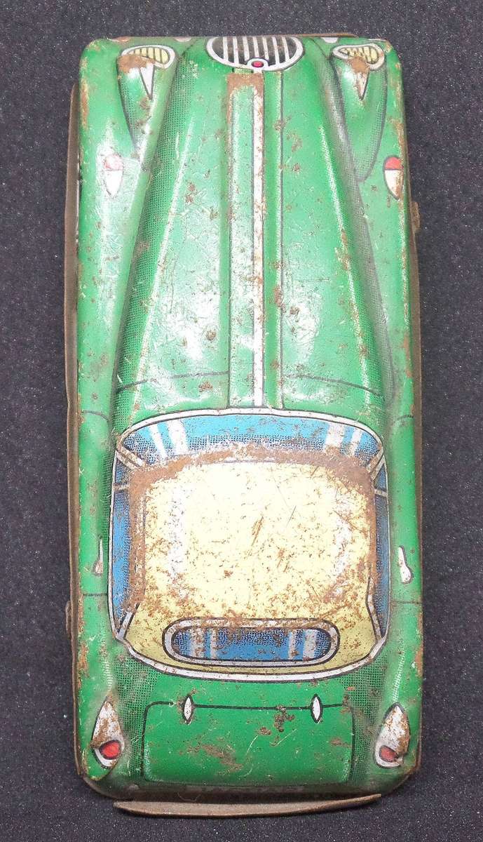Tin Printed Jaguar Car made in Japan