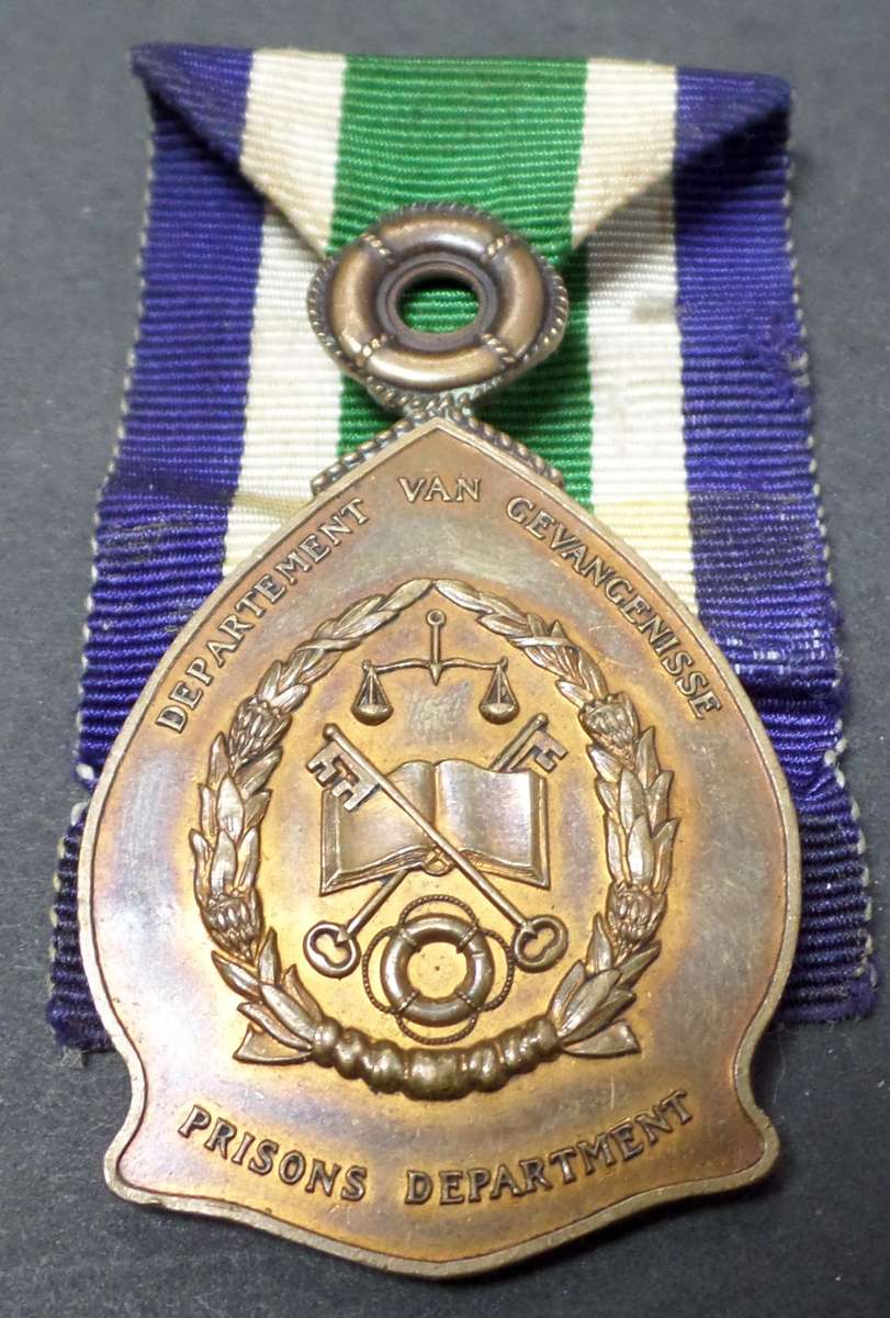 1968-80 SA Prison Services - Long Service Medal 'For Faithful Service'