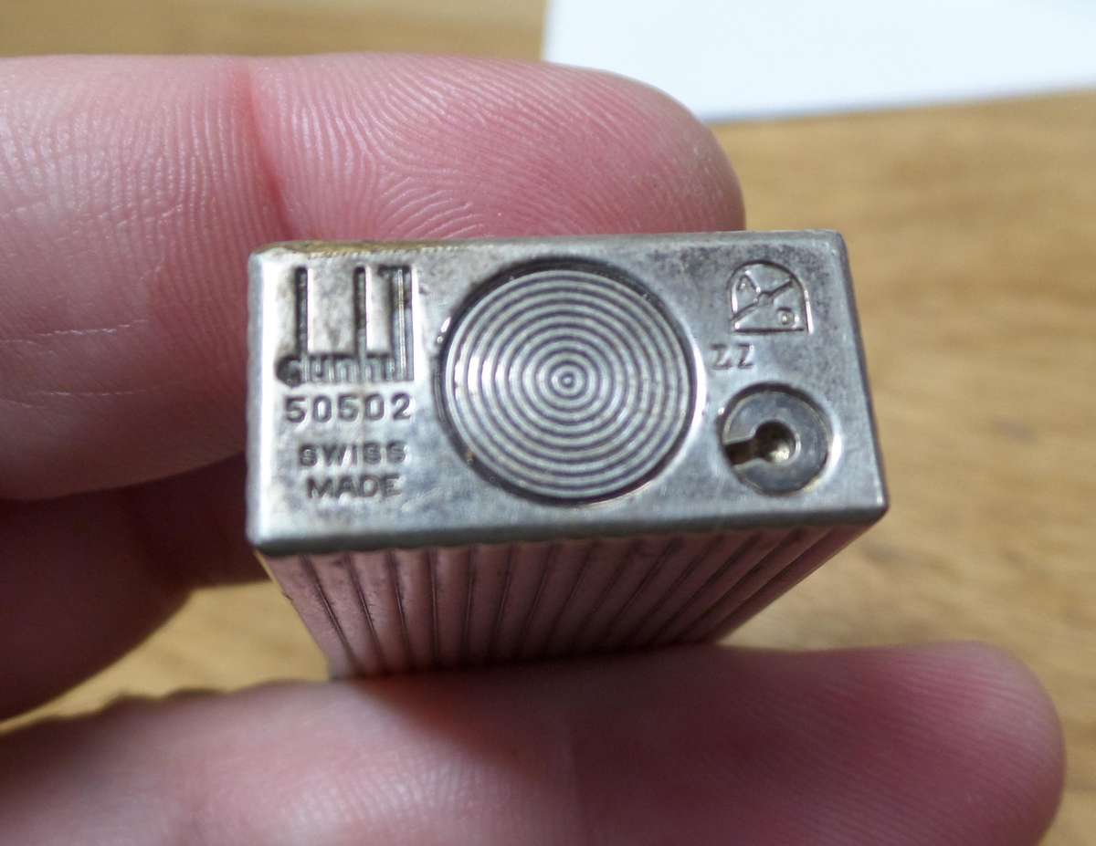 Vintage DUNHILL Rollagas ZZ Silver-Plated lighter, Switzerland