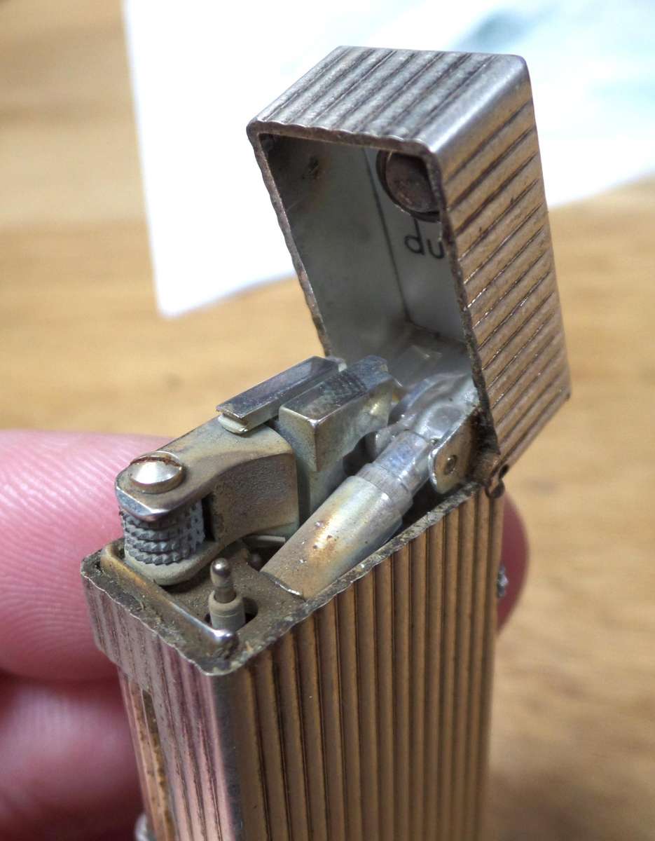 Vintage DUNHILL Rollagas ZZ Silver-Plated lighter, Switzerland