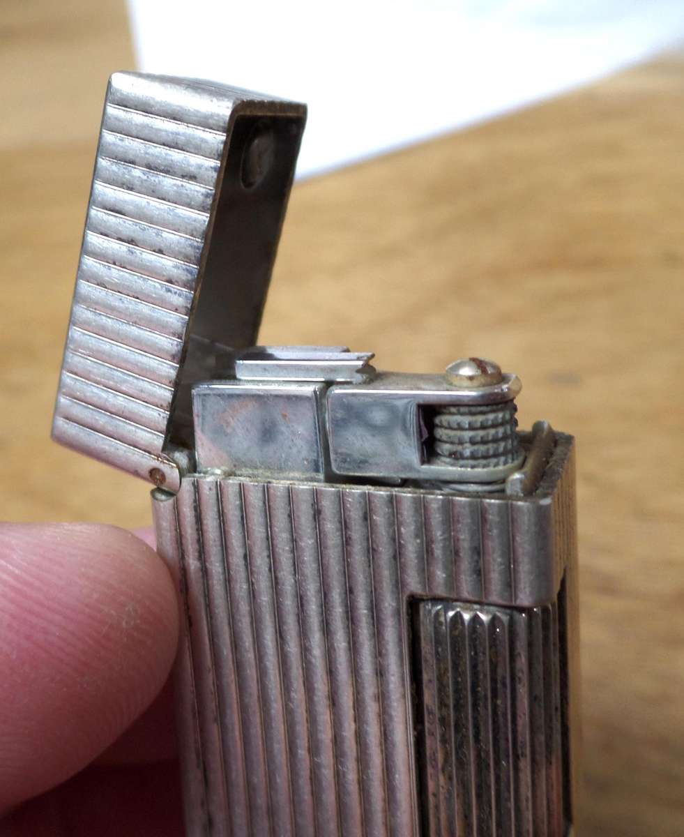 Vintage DUNHILL Rollagas ZZ Silver-Plated lighter, Switzerland