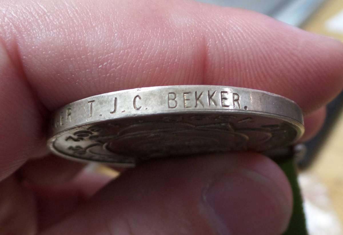 Boer War - ABO awarded to BURGER TJC Bekker - POW sent to India