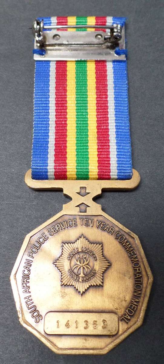 SAPS - 1995-2005 10yr Commemoration medal