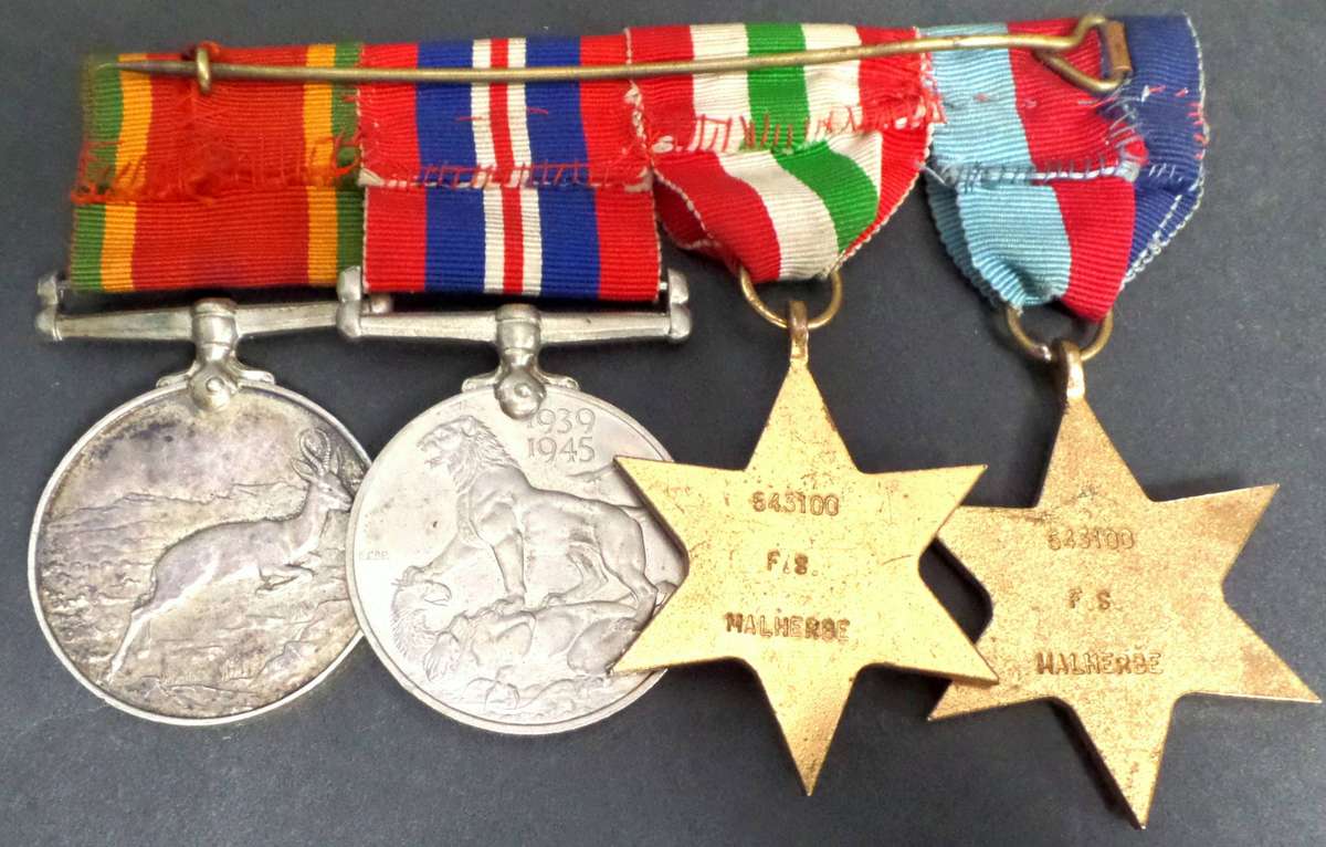 WWII Group of 4 awarded to FS Malherbe 543100