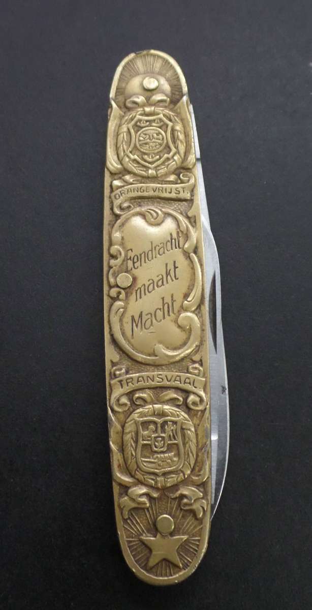 Kruger & de Wet 'Eendracht Markt Macht' pocket knife - Henry Boker - Nice condition