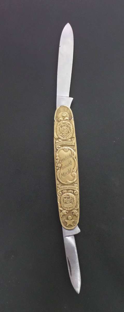 Kruger & de Wet 'Eendracht Markt Macht' pocket knife - Henry Boker - Nice condition