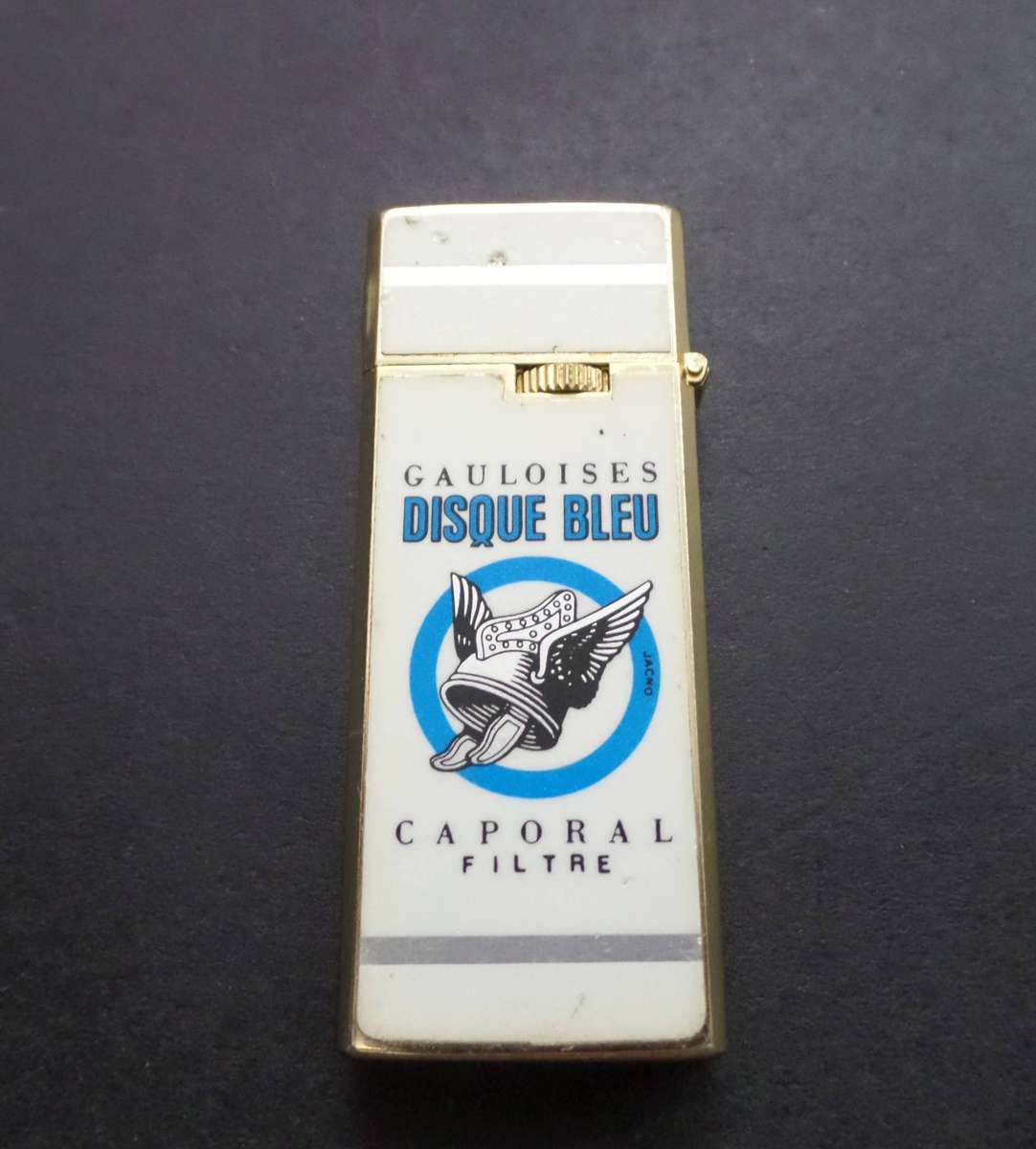 Vintage IPM Gauloises Disque Bleu lighter made in Japan