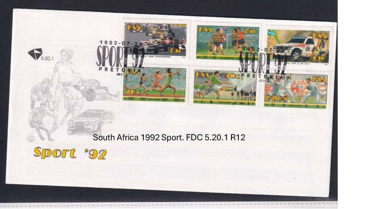 South Africa 1992 Sport. FDC 5.20.1