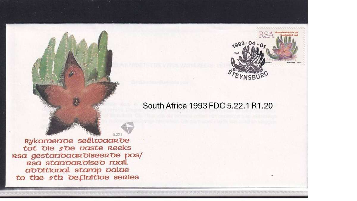 South Africa 1993 FDC 5.22.1