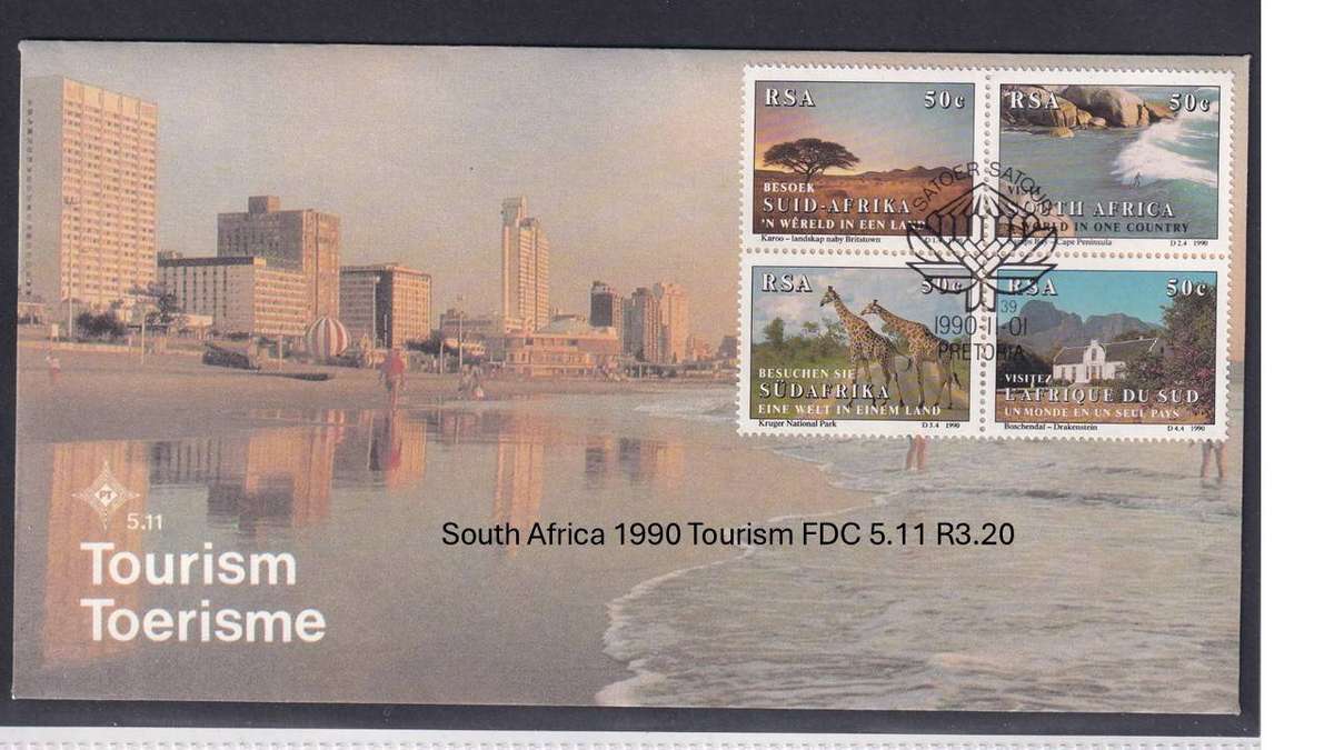 South Africa 1990 Tourism FDC 5.11 R3.20