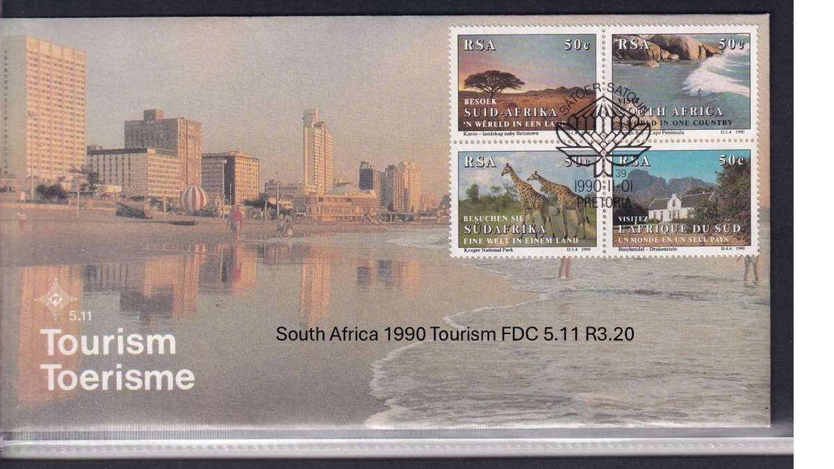 South Africa 1990 Tourism FDC 5.11 R3.20