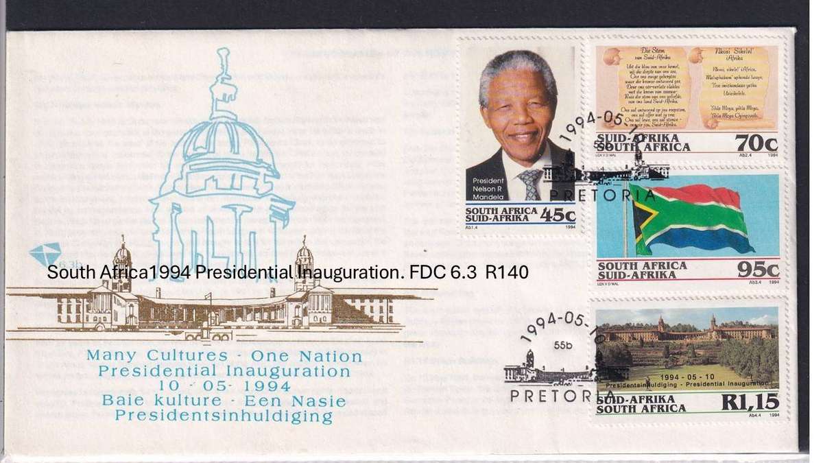 South Africa1994 Presidential Inauguration. FDC 6.3