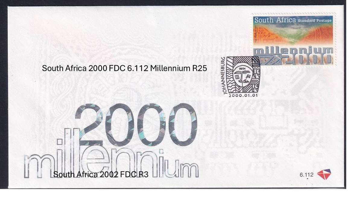 South Africa 2000 FDC 6.112 Millennium