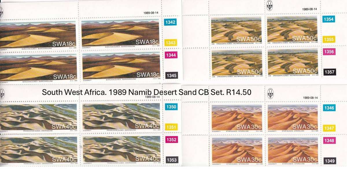 South West Africa. 1989 Namib Desert Sand CB Set. R14.50